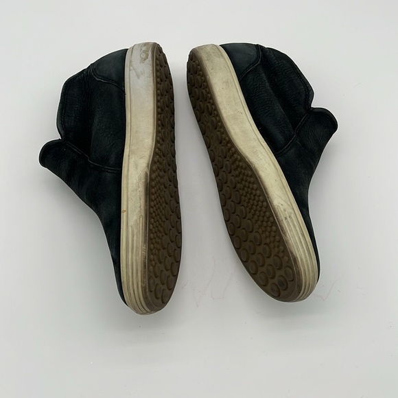 Ecco Grey Leather Side Zip Shoes Women Size 6 BLEMISH - Picture 2 of 7